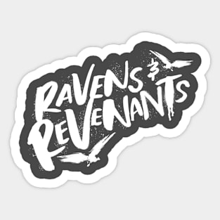 Ravens & Revenants - White Sticker